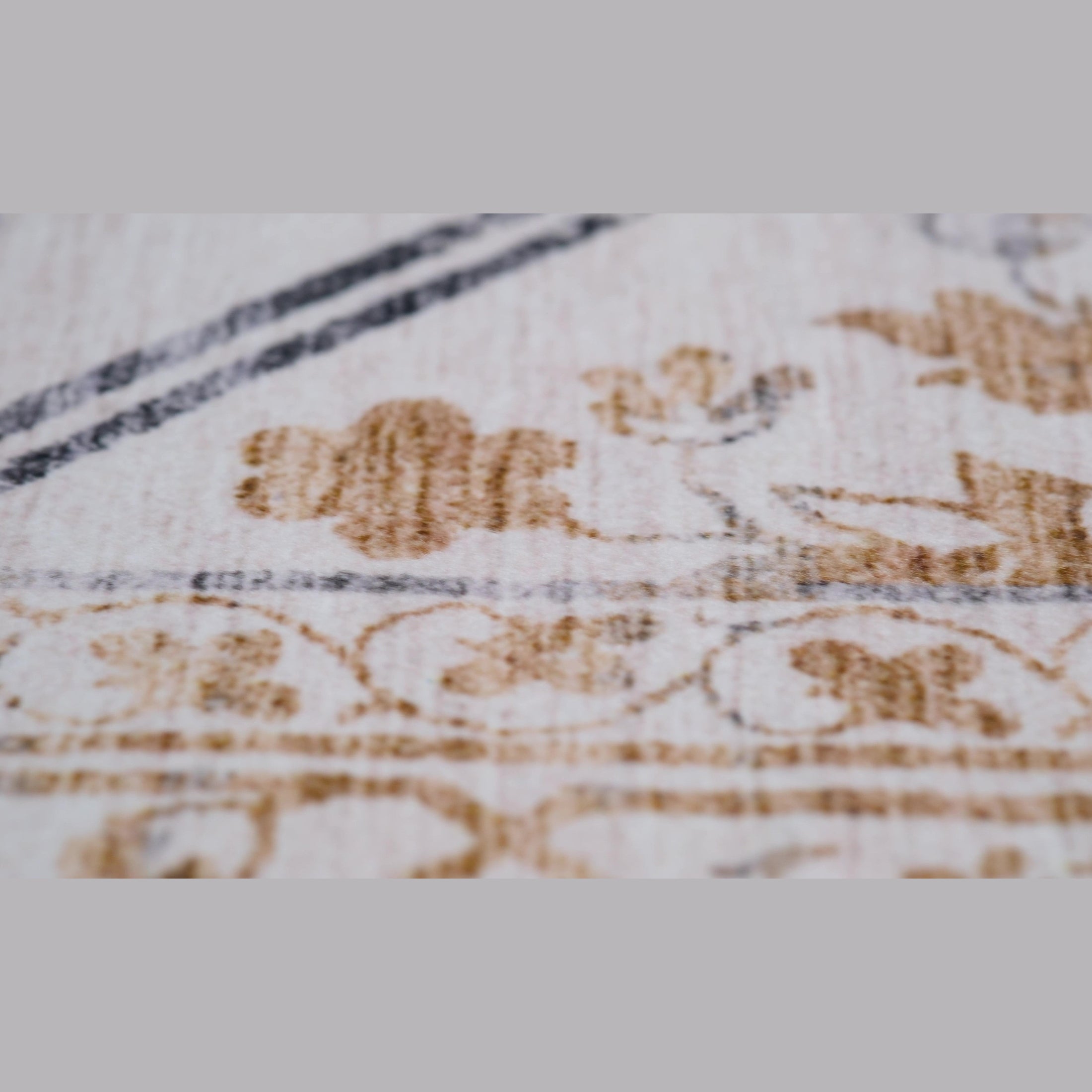 Prismatic Cream Contemporary Lines Area Rug