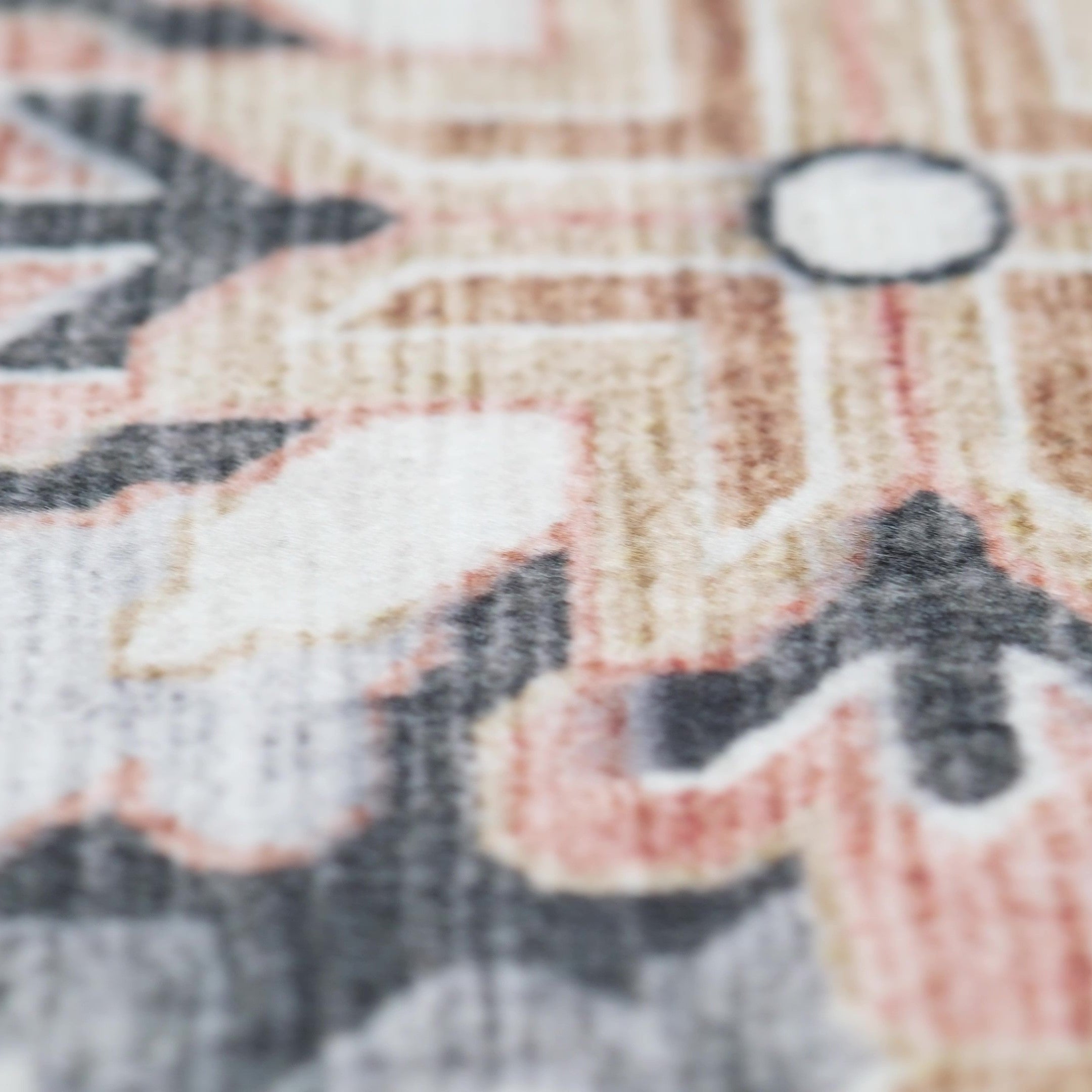 Prismatic Cream Modern Abstract Area Rug