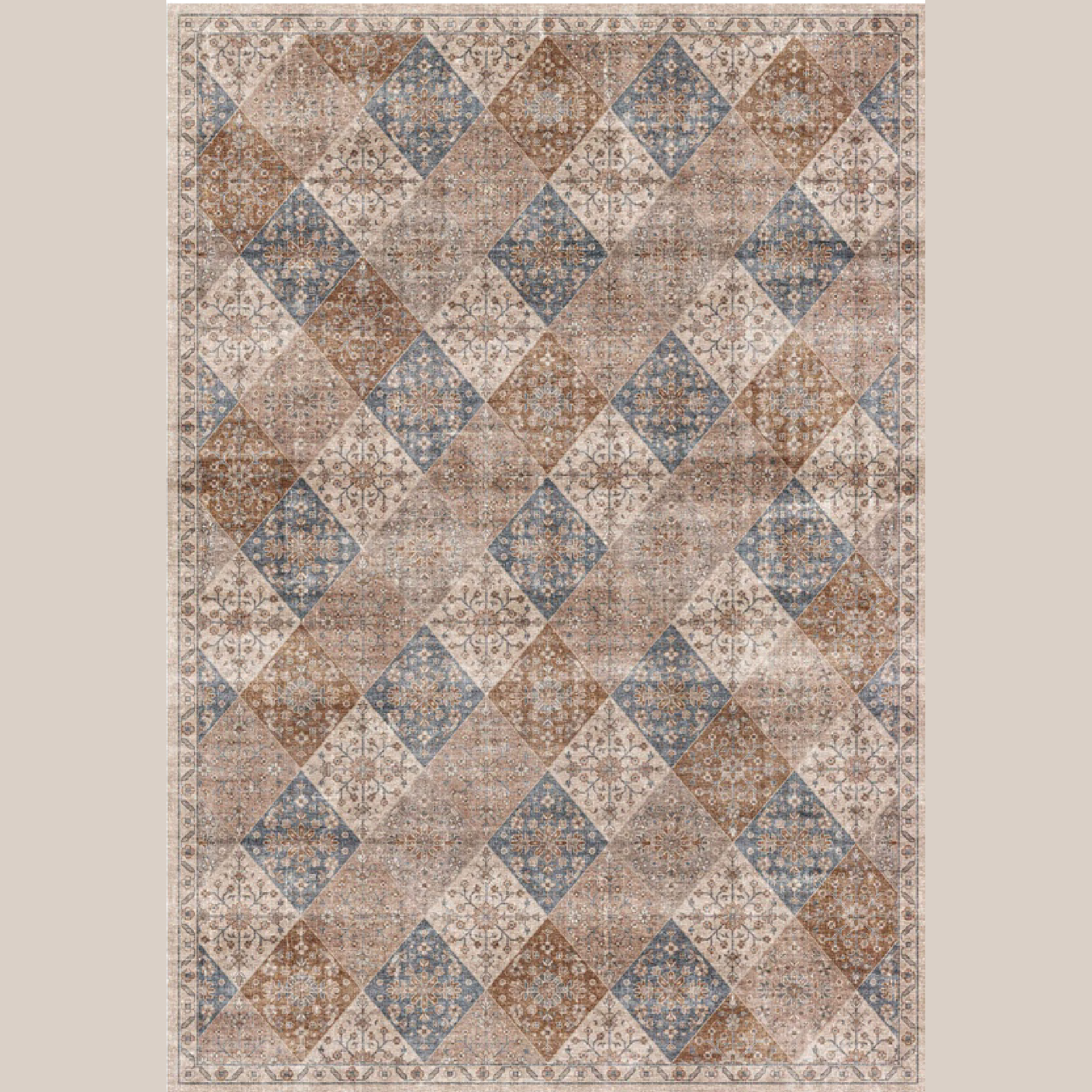 Prismatic Multi Abstract Waves Area Rug