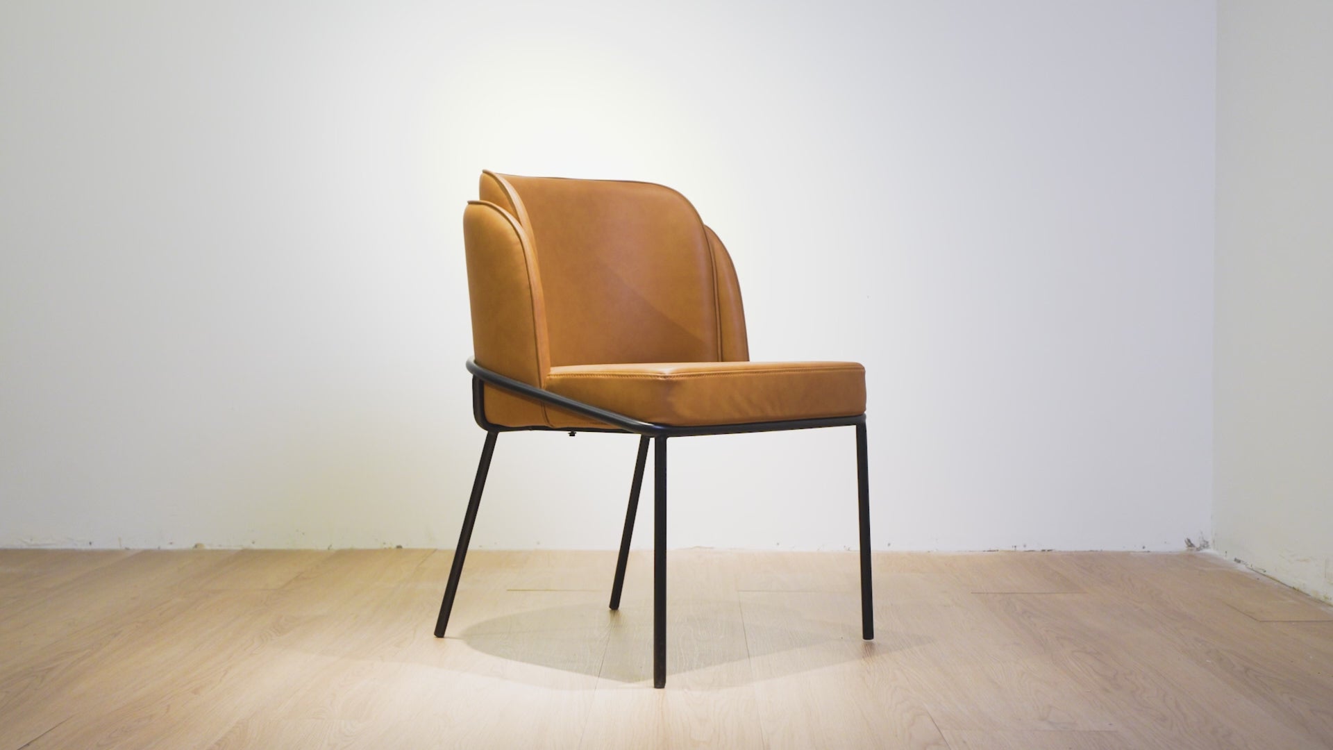 Load video: Angelo Faux Leather Dining Chair