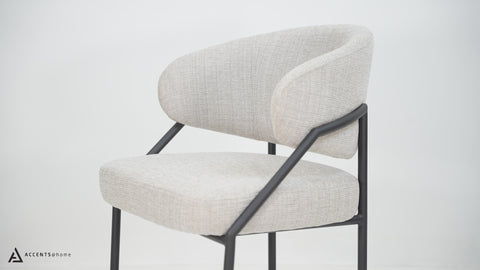 Zinha Dining Chair in cream by Accents at Home
