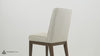 Jia Side Dining Chair with Wooden Legs & Adjustable Caps - Grey by Accents at Home