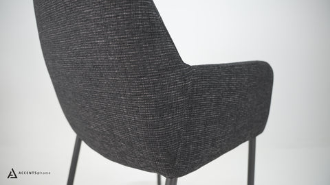 Adon Dining Chair - Charcoal by Accents at Home