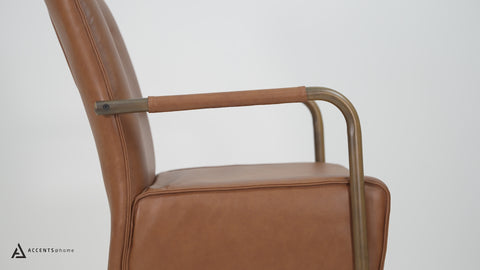Lachlane Leather Dining Chair by Accents at Home