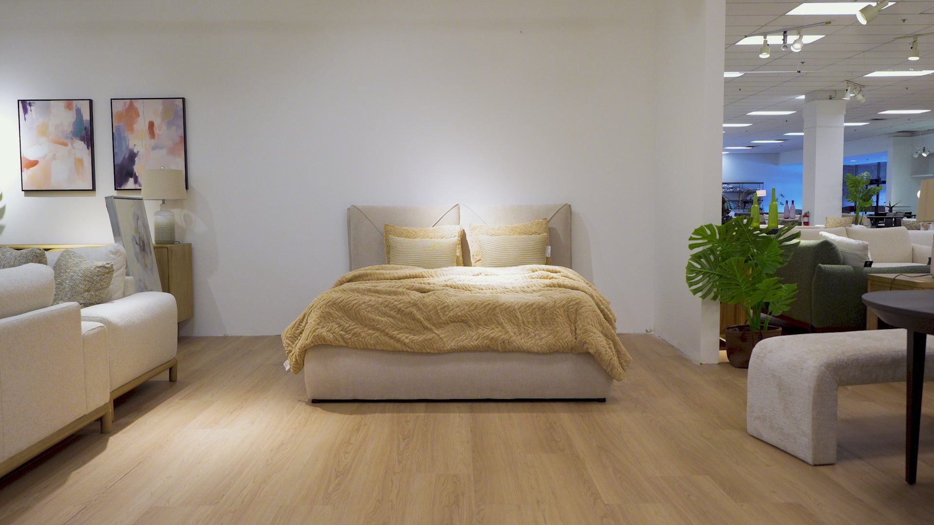 Load video: Aleksey Upholstered Hydraulic Lift Up Storage Bed