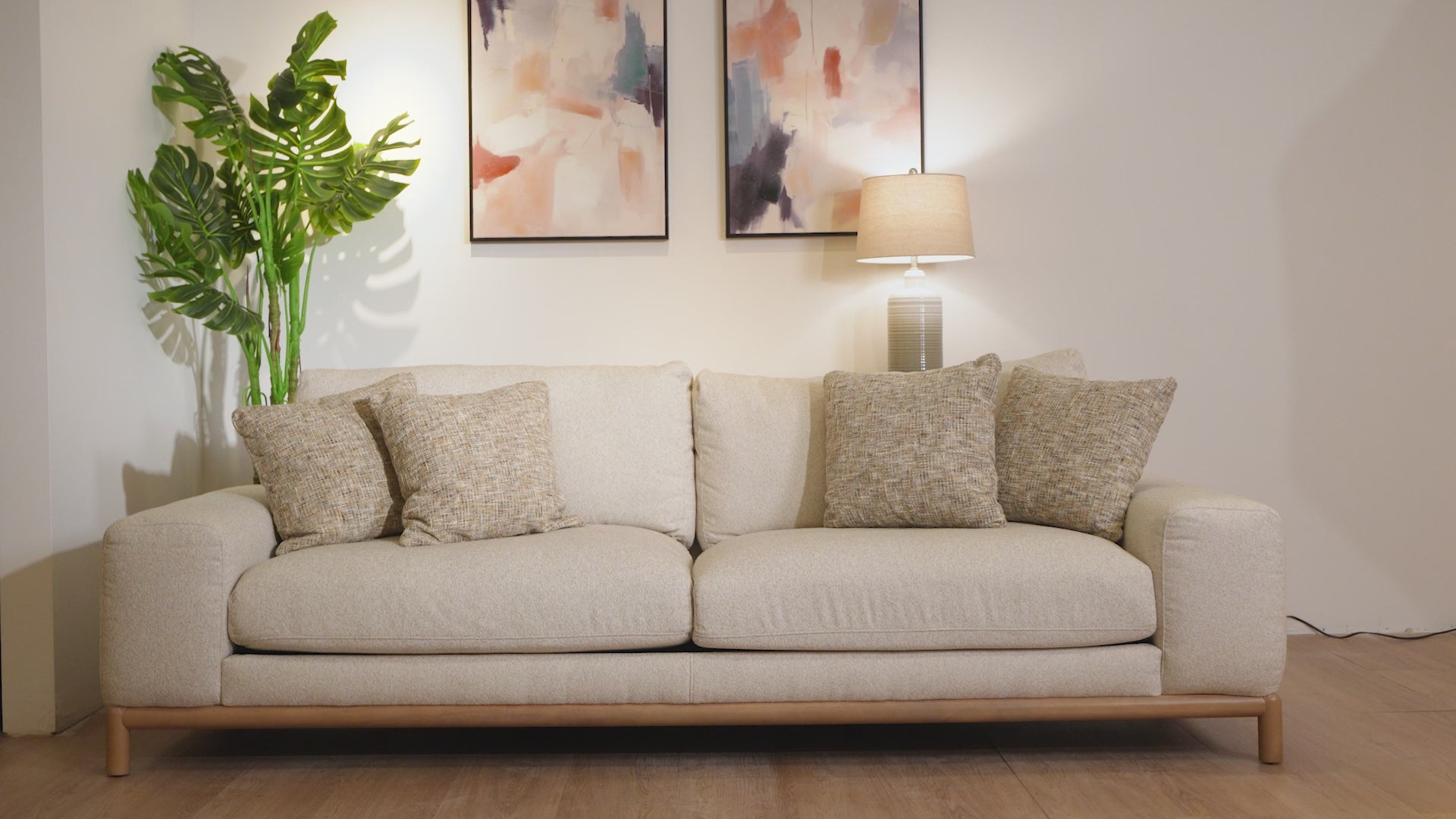 Load video: Aina Modern Comfort Sofa-3 Seater