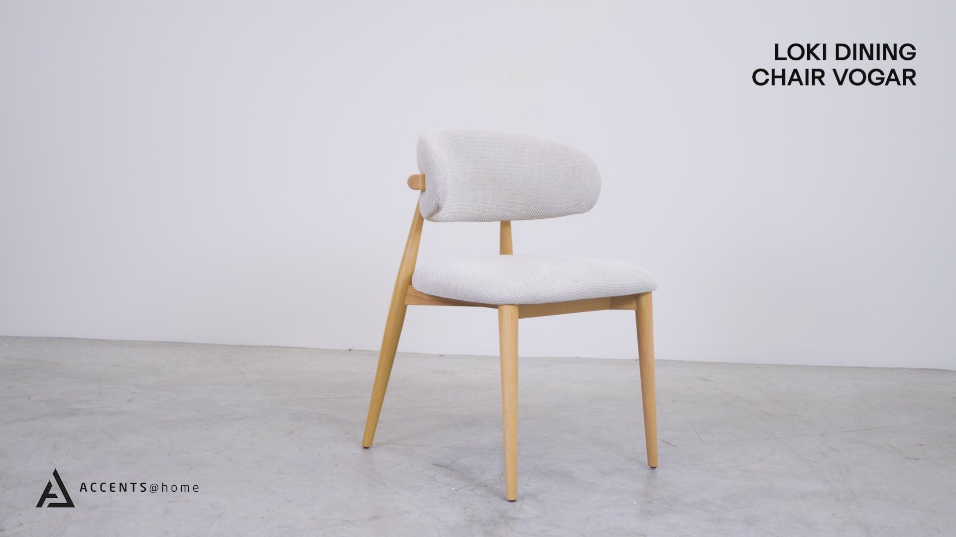 Load video: Loki Dining Chair - Vogar