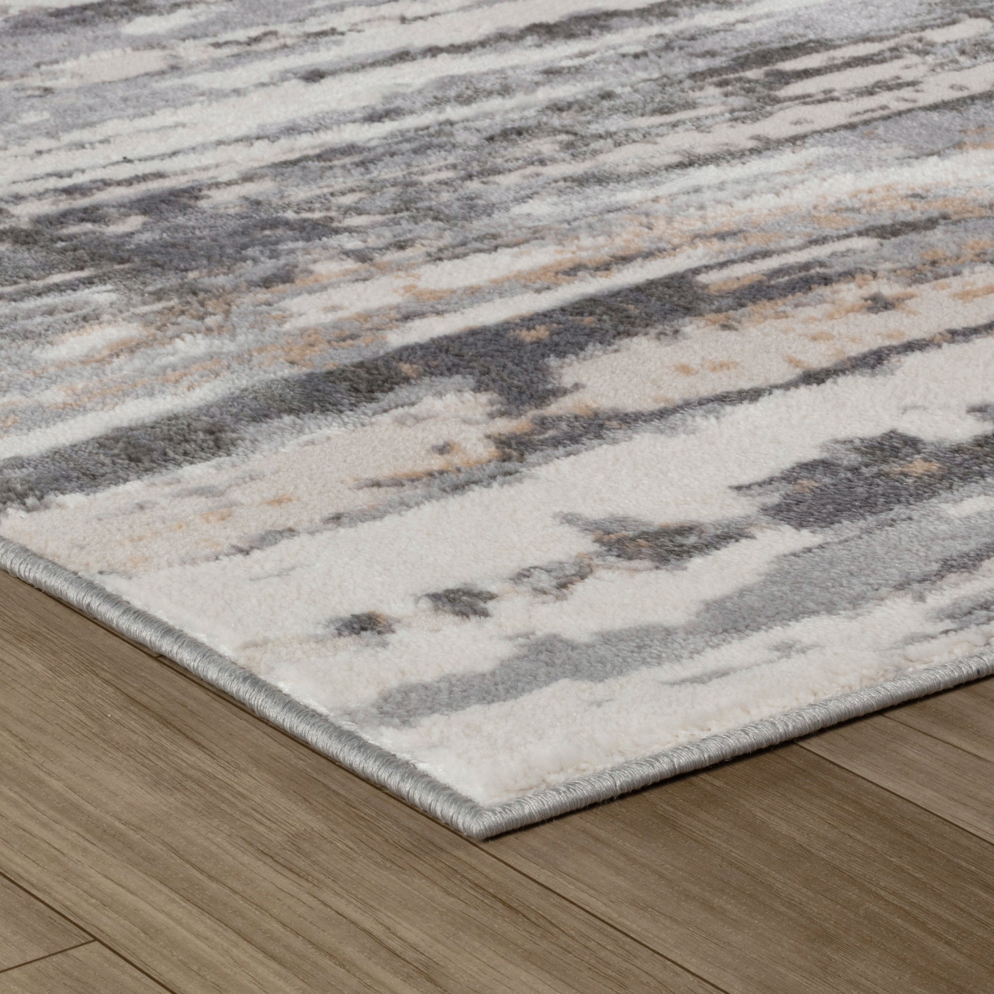Rio Elegant Beige Abstract Area Rug
