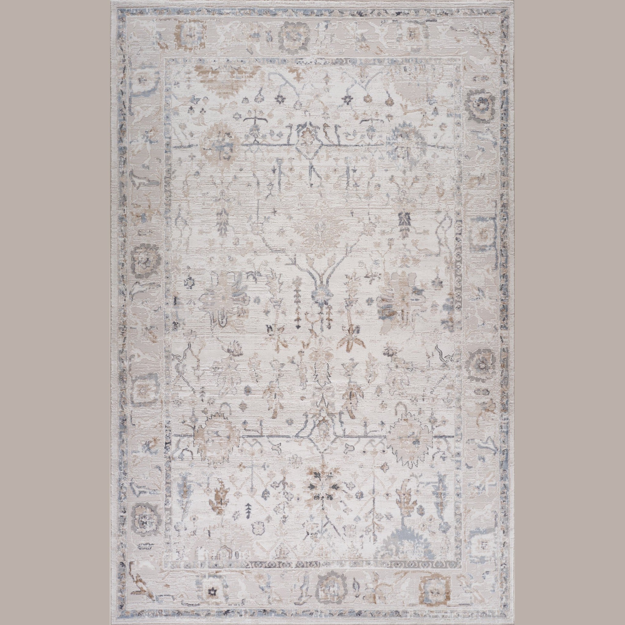 Rio Beige Abstract Lines Area Rug