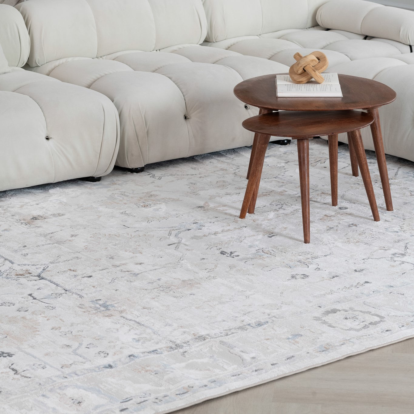 Rio Beige Abstract Lines Area Rug