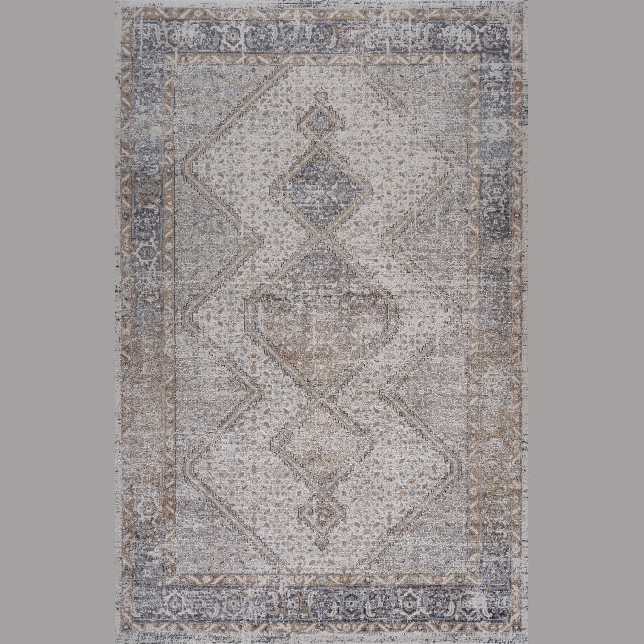 Rio Grey Contemporary Textured Area Rug