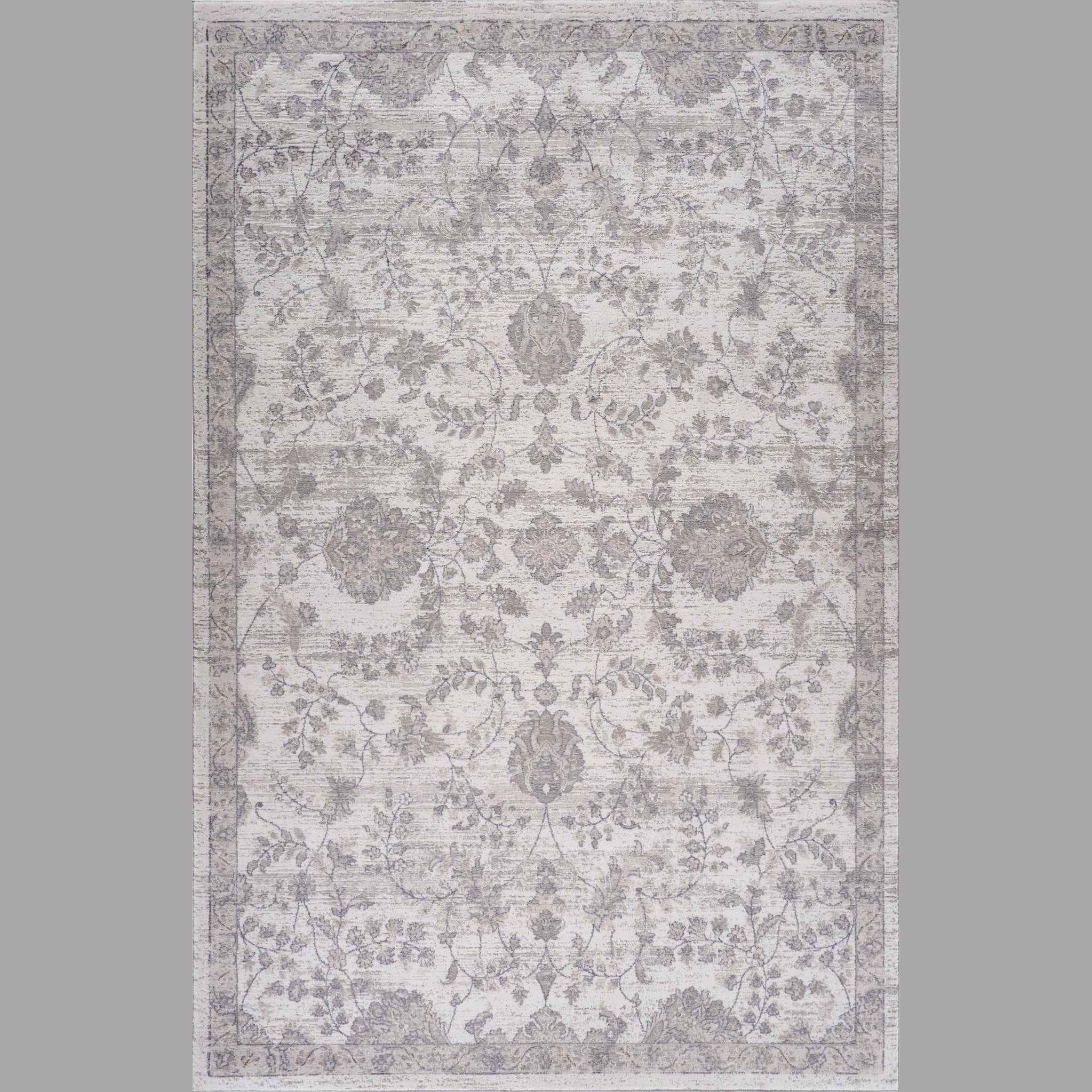 Rio Grey Abstract Waves Area Rug