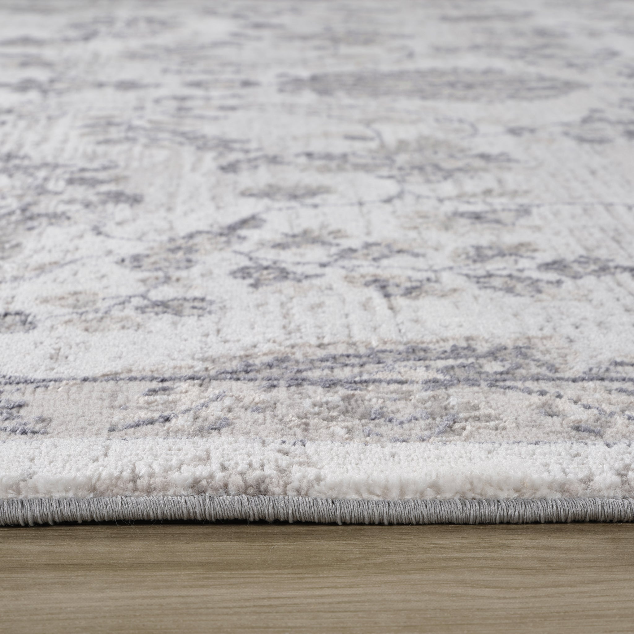 Rio Grey Abstract Waves Area Rug