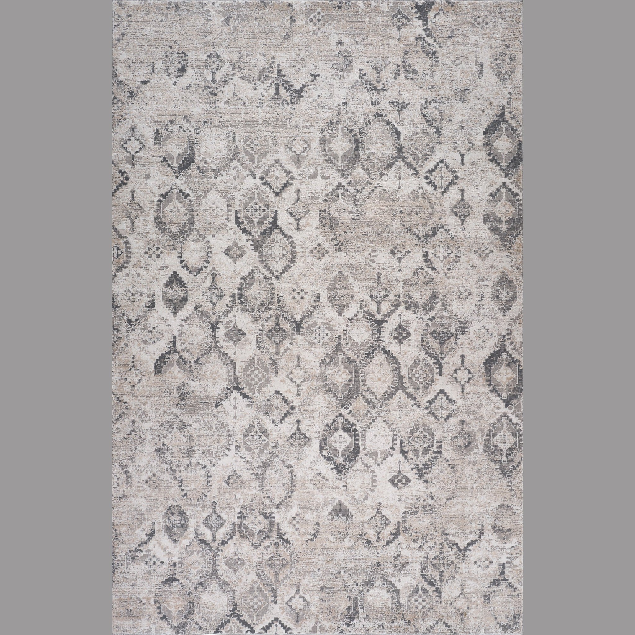 Rio Beige Classic Patchwork Area Rug