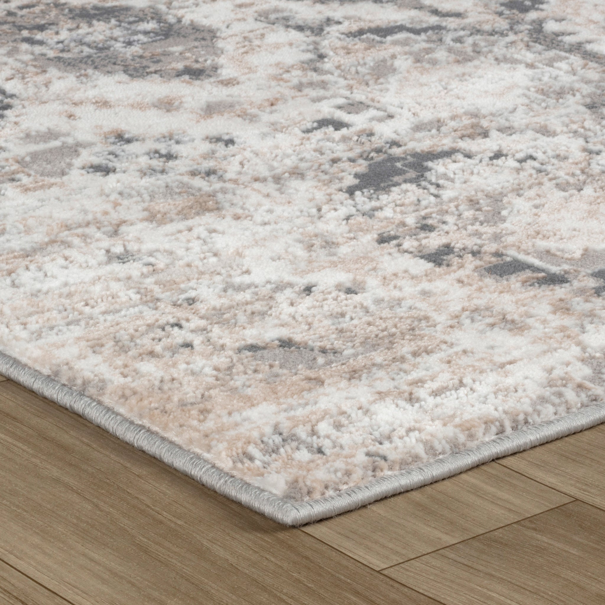 Rio Beige Classic Patchwork Area Rug