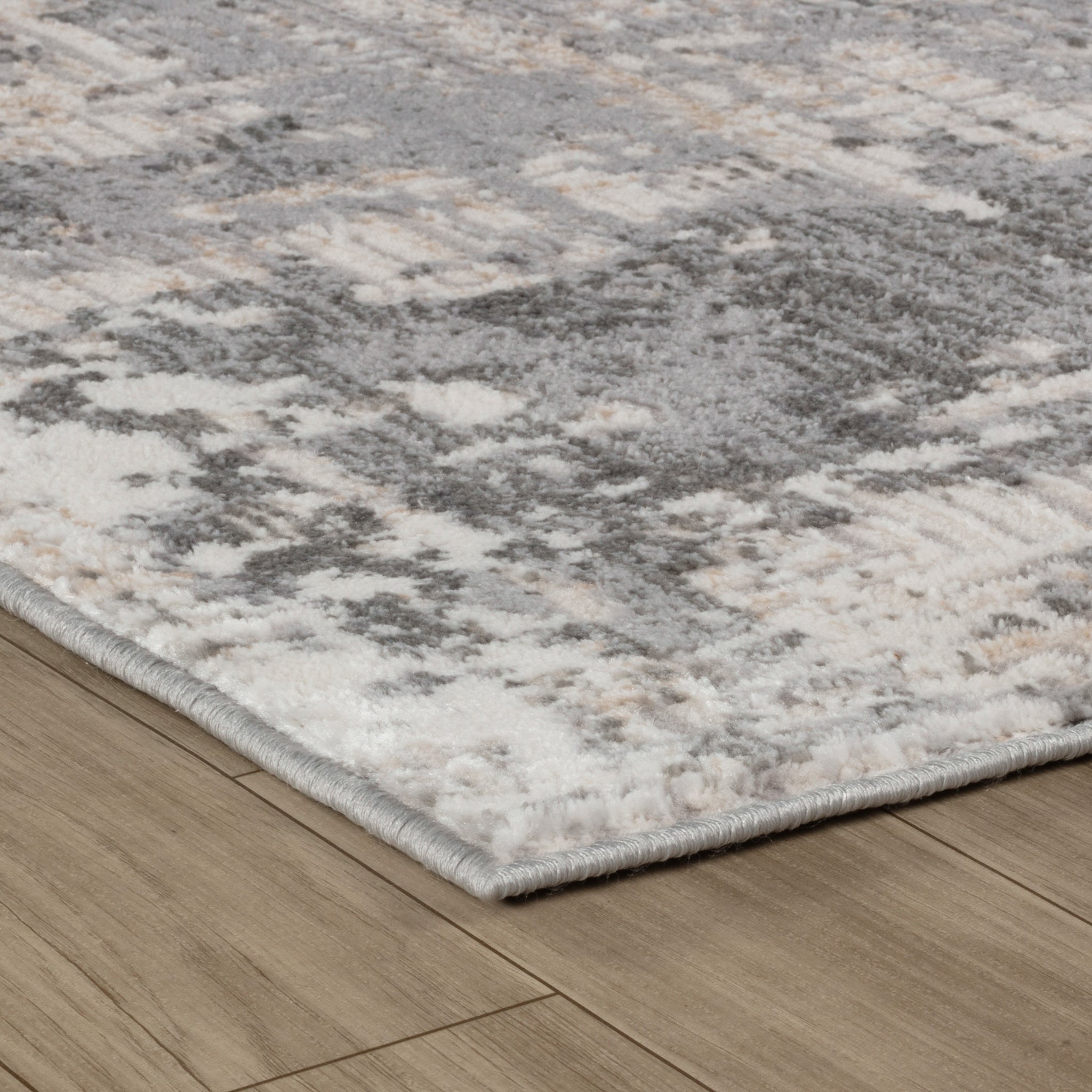 Rio Contemporary Grey Lattice Area Rug