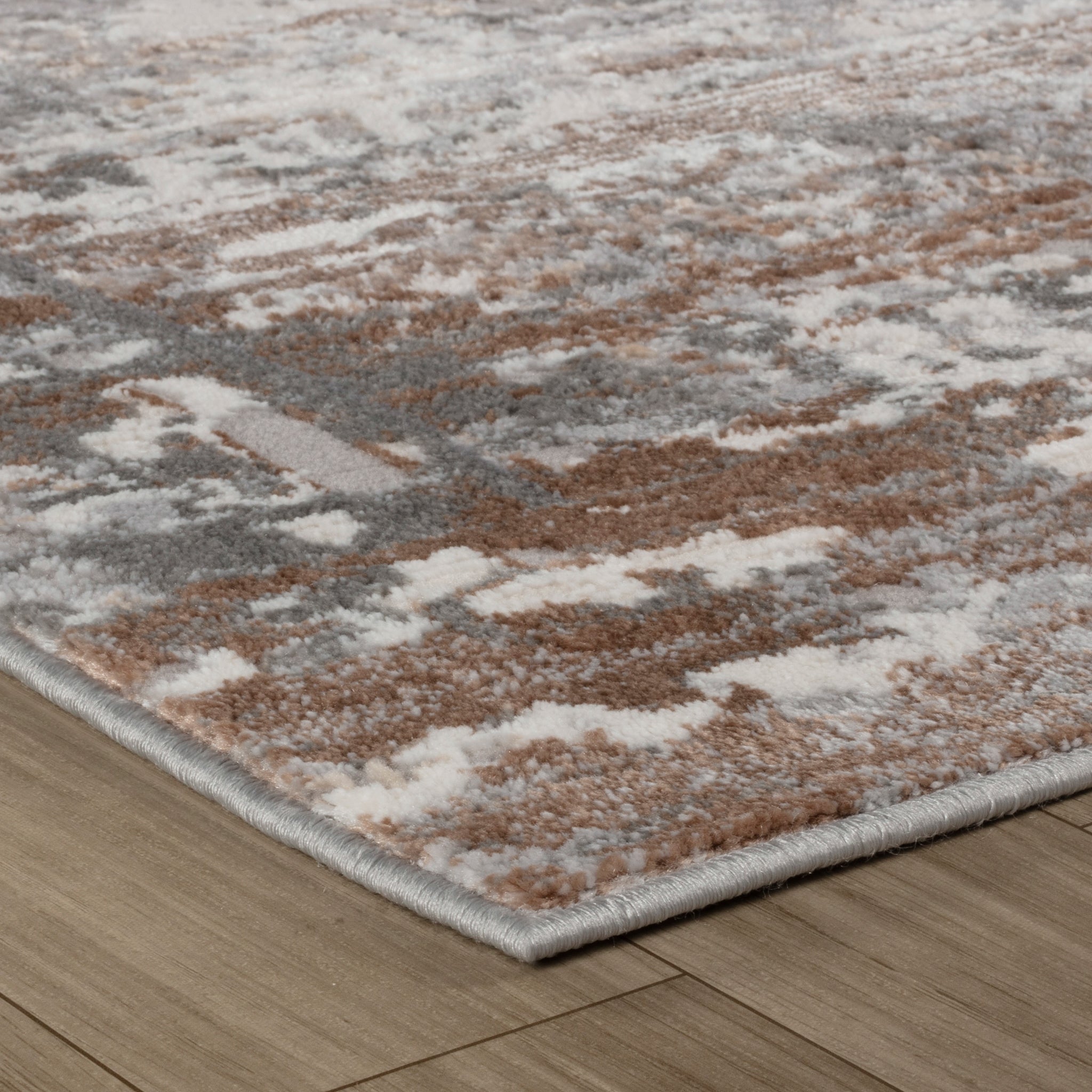 Rio Modern Brown Geometric Area Rug