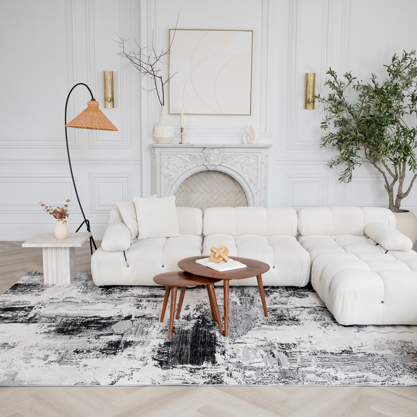 Rio Grey Contemporary Textured Area Rug