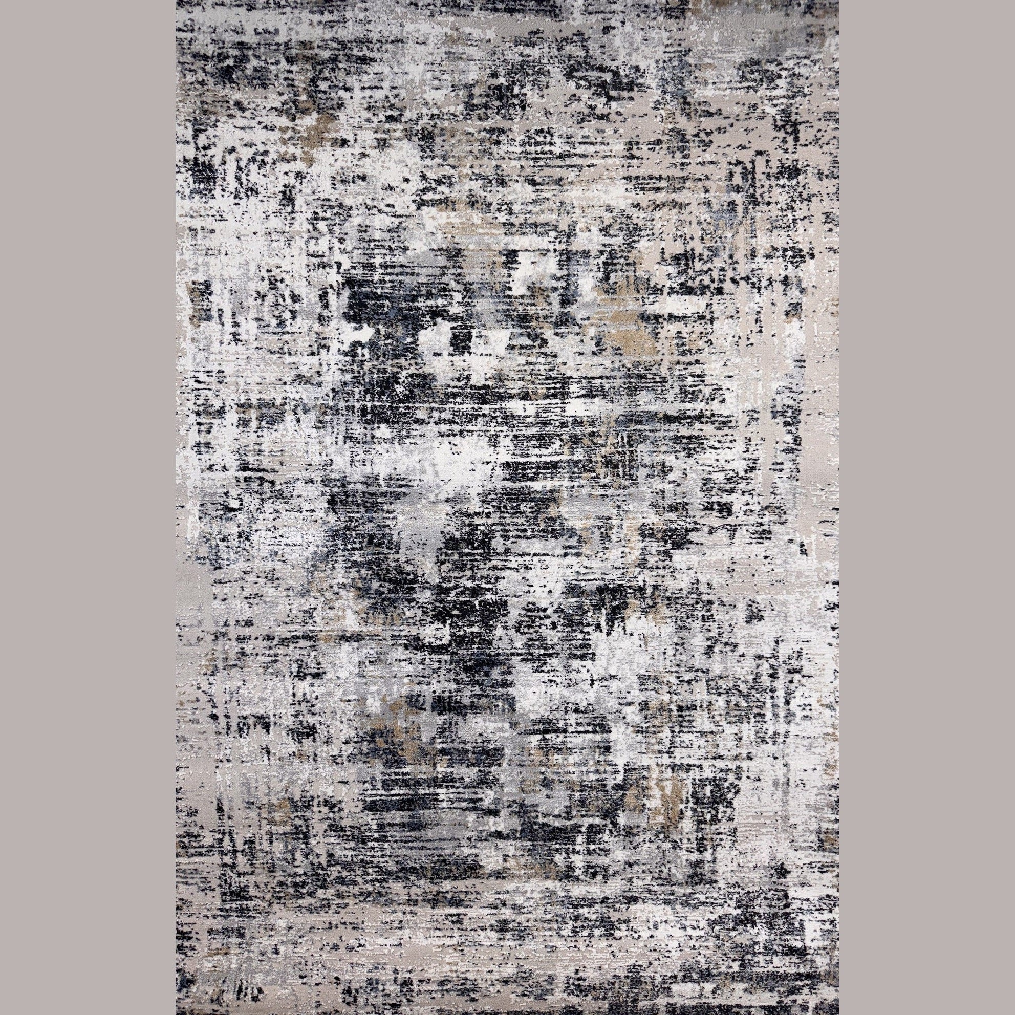 Rio White Modern Abstract Area Rug