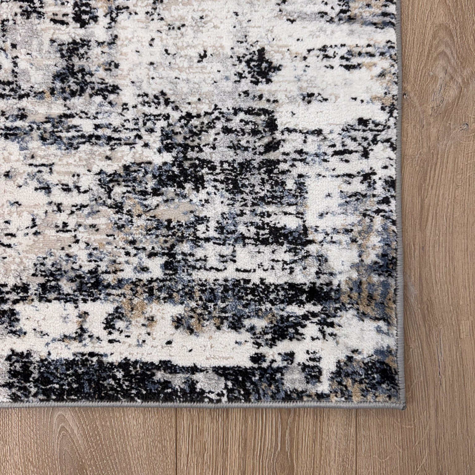 Rio White Modern Abstract Area Rug