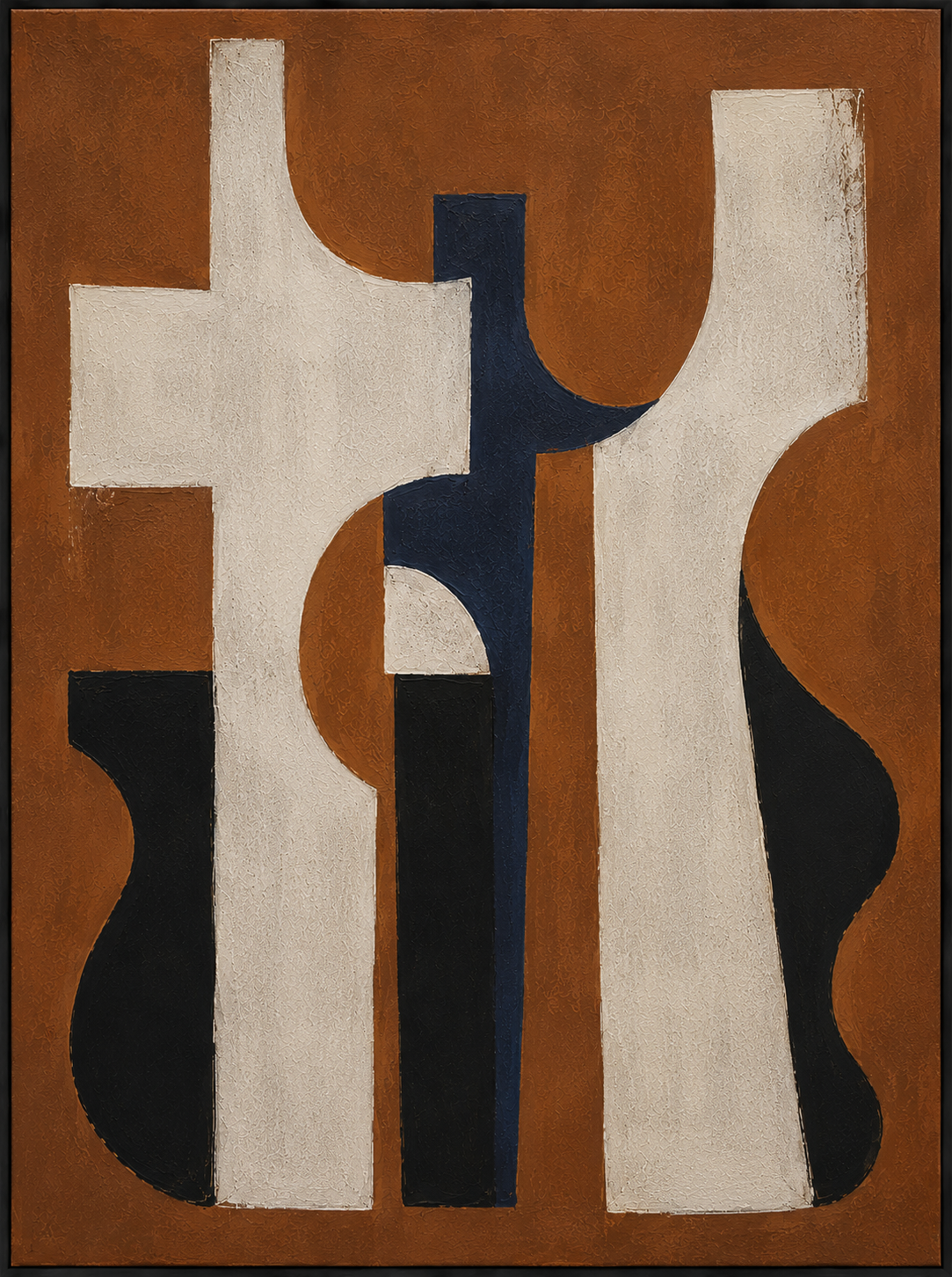 Rustic Rhythms II Hand-Painted  Framed Canvas Wall Art