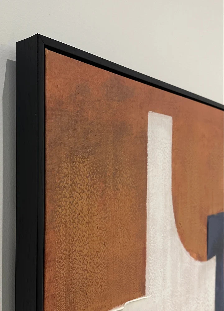 Rustic Rhythms II Hand-Painted  Framed Canvas Wall Art