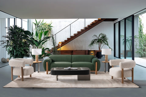 Elowen Sofa - Green Velvet