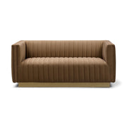 Elba Mid Century Loveseat - Velvet Bronze