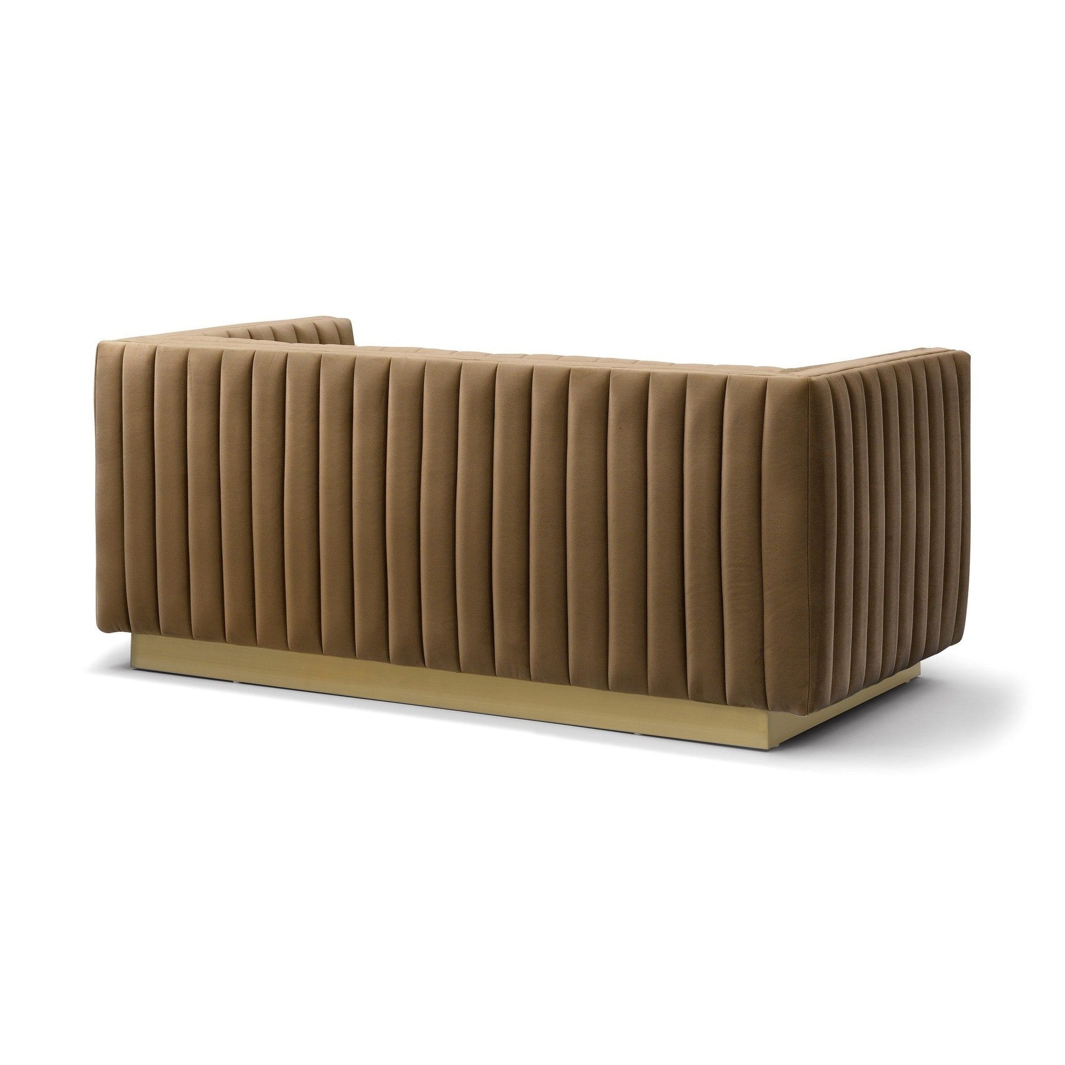 Elba Mid Century Loveseat - Velvet Bronze