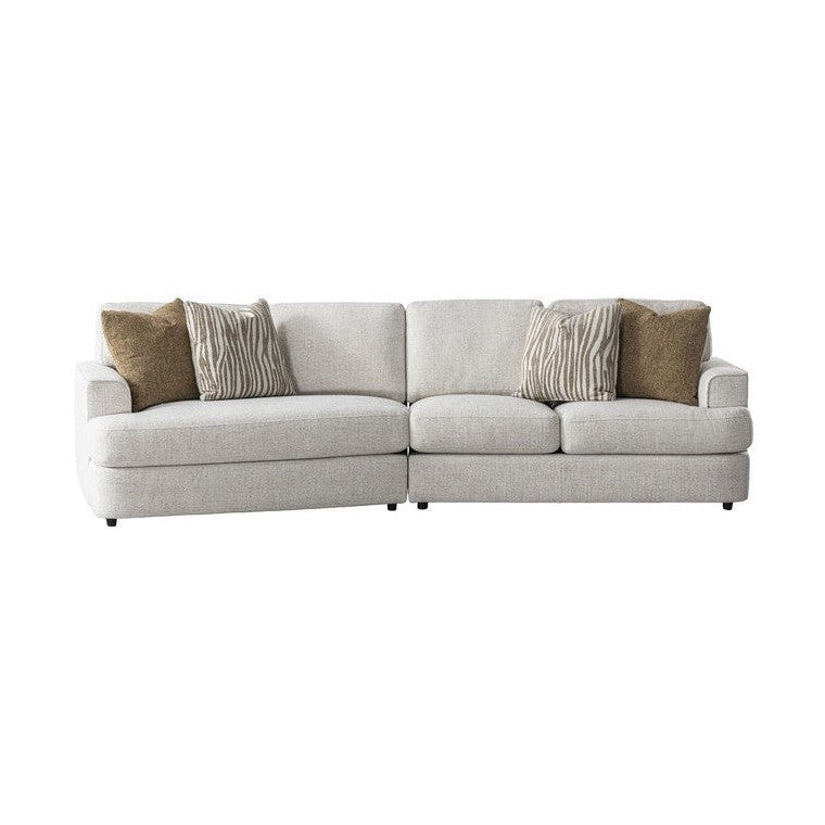 Colette 2 PCs Sectional w/4 Pillows