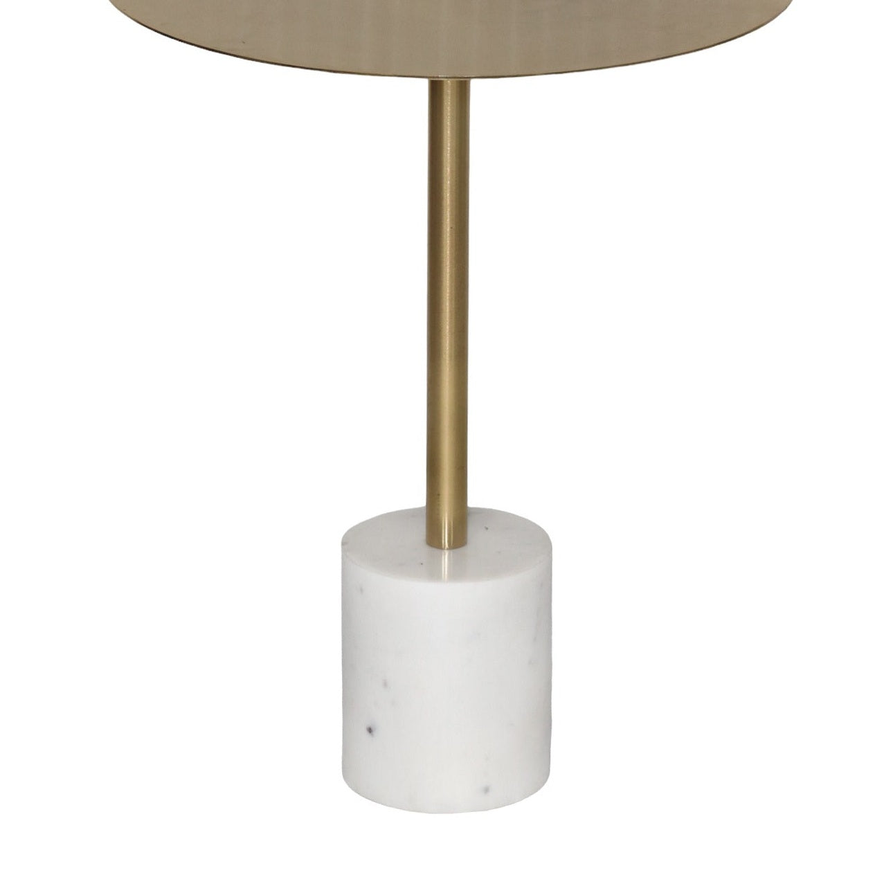 SELAH Side Table With Gold Top / Marble Base