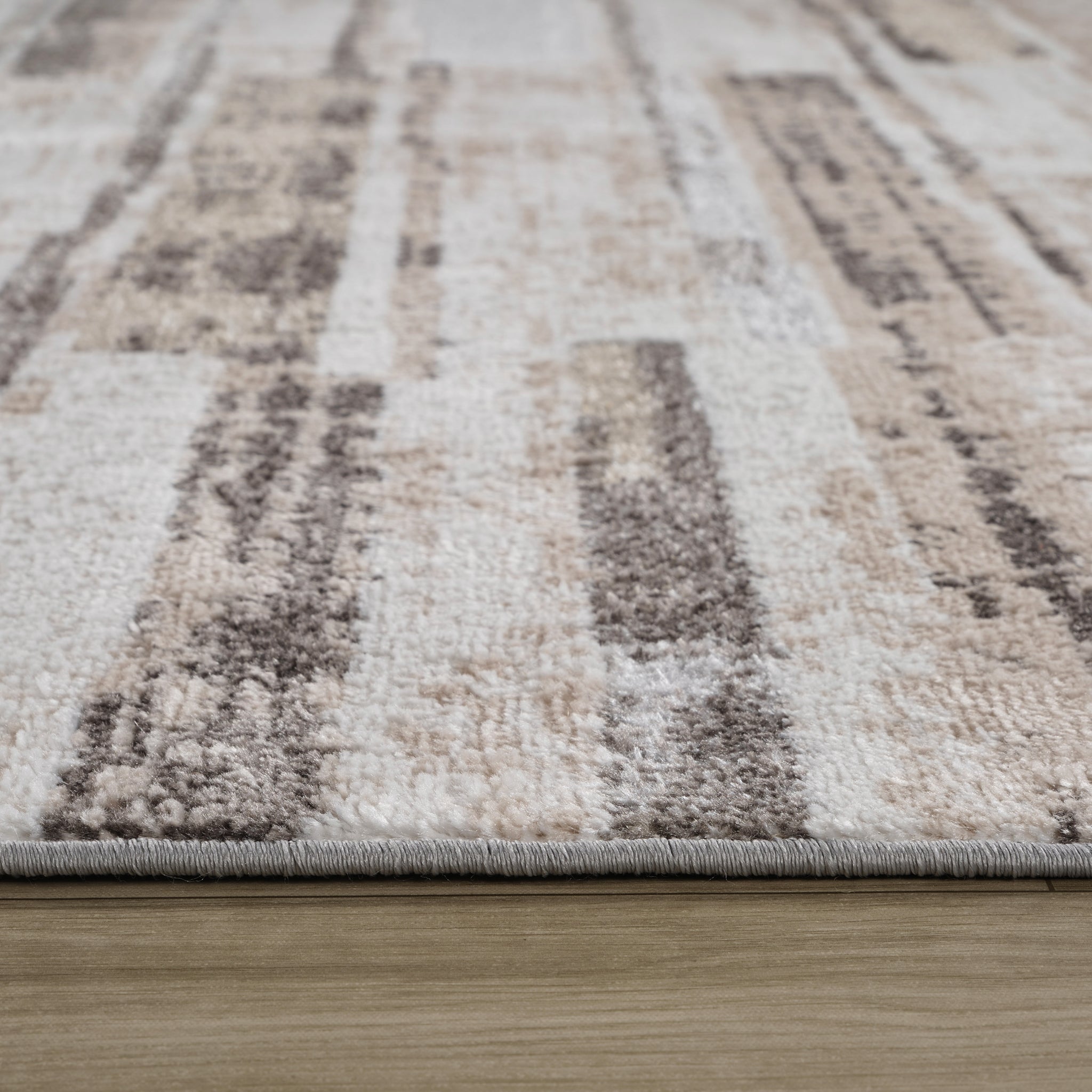 Siena Contemporary White Textured Area Rug