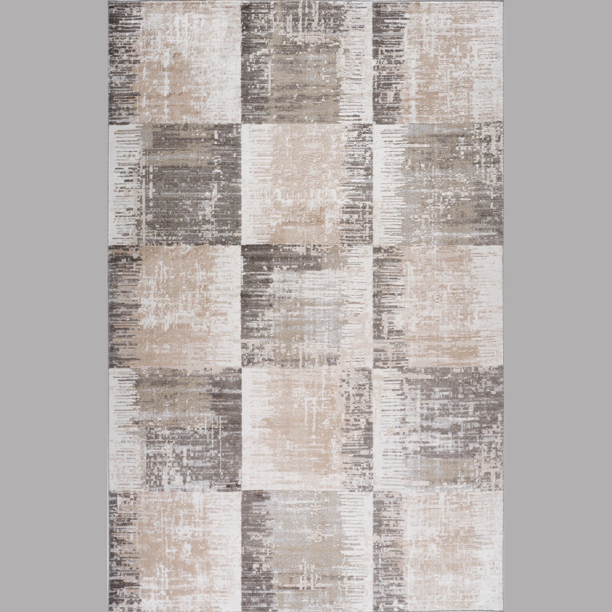 Siena Modern Beige Geometric Area Rug