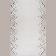 Siena Minimalist White Textured Area Rug