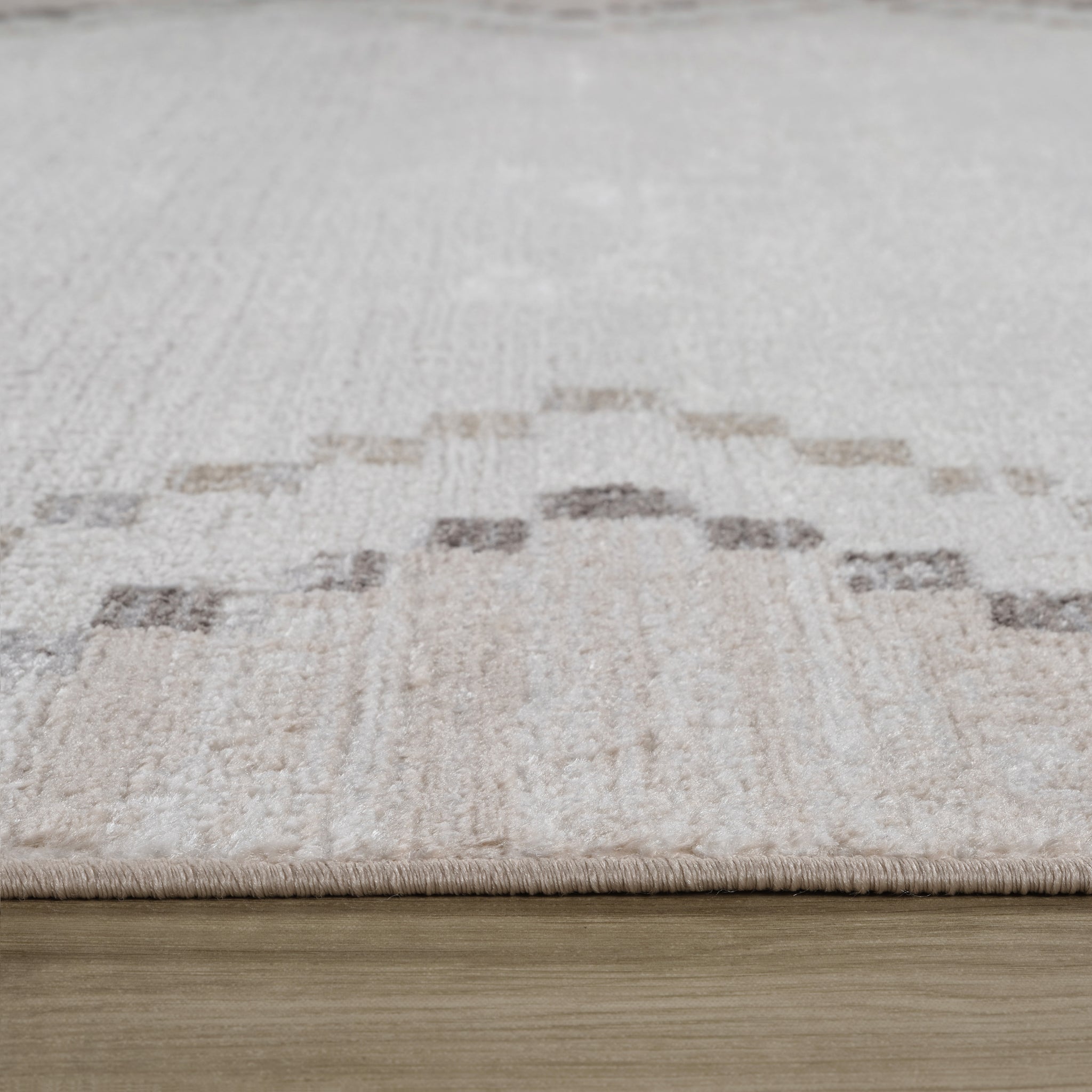 Siena Minimalist White Textured Area Rug
