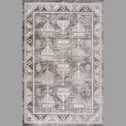Siena White Contemporary Patterned Area Rug