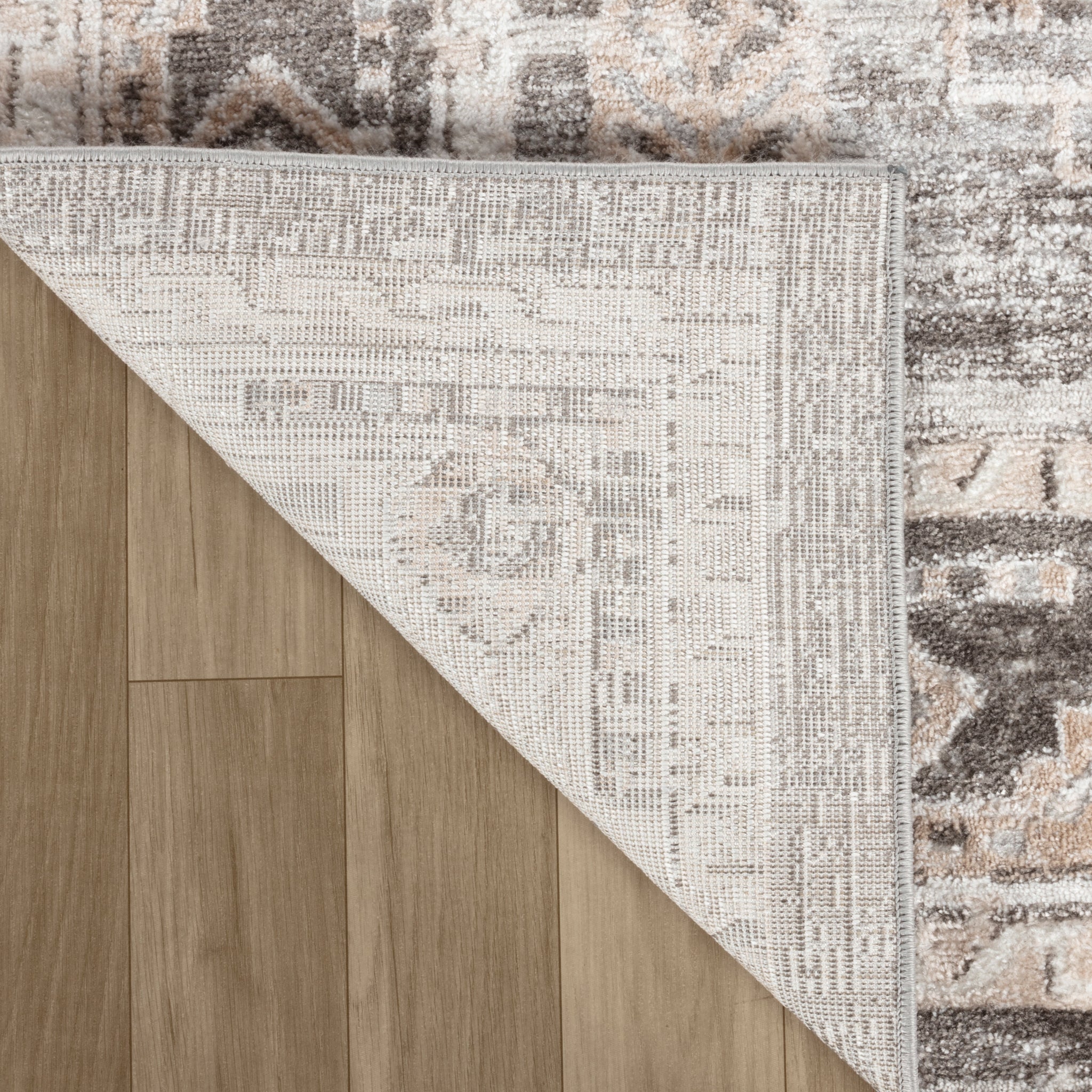 Siena White Contemporary Patterned Area Rug