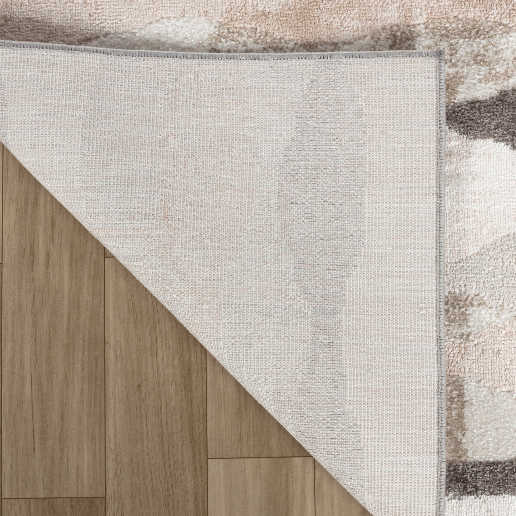 Siena White Geometric Modern Area Rug