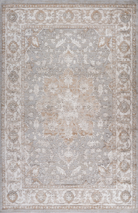Siena Soft Touch White Floral Rug