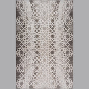 Siena White Woven Diamond Pattern Area Rug