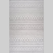 Siena White Geometric Luxe Area Rug