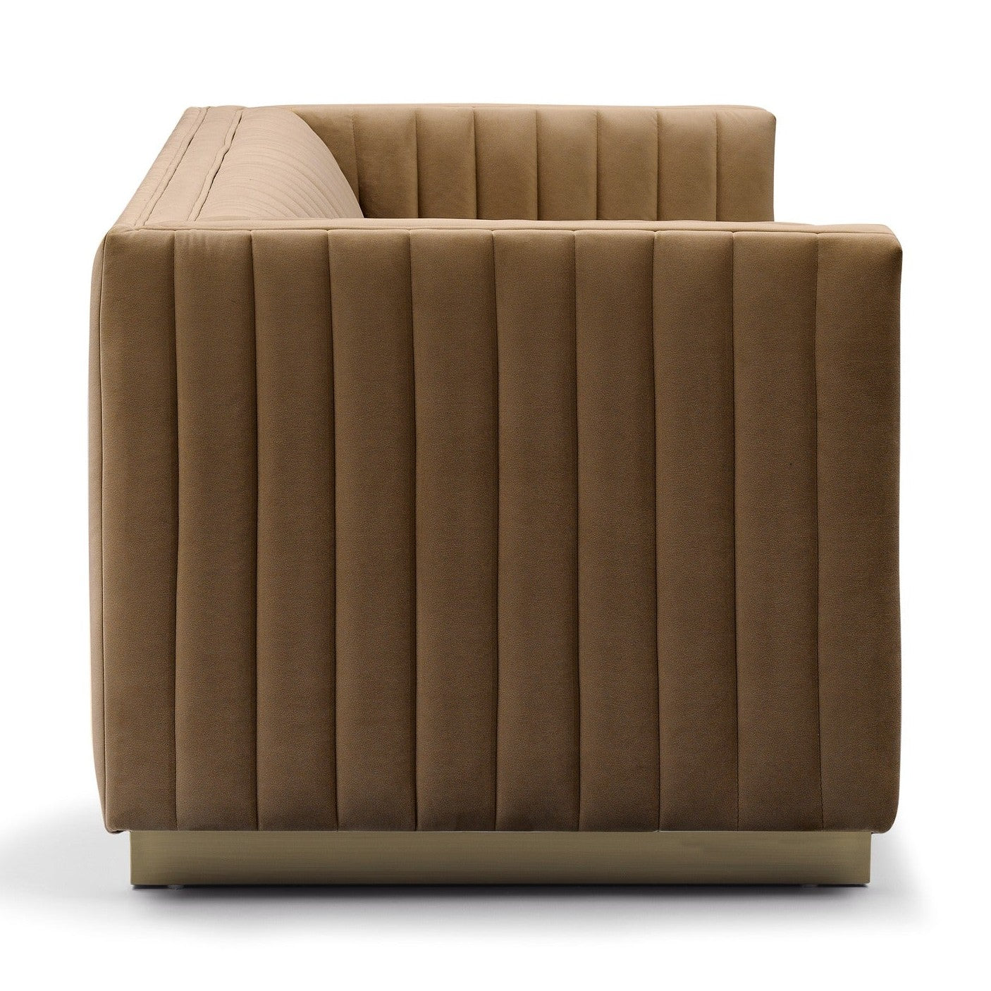 Elba Mid Century Retro Modern Sofa - Velvet Bronze