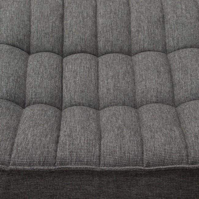 Scoop Square Ottoman - Grey/Blue
