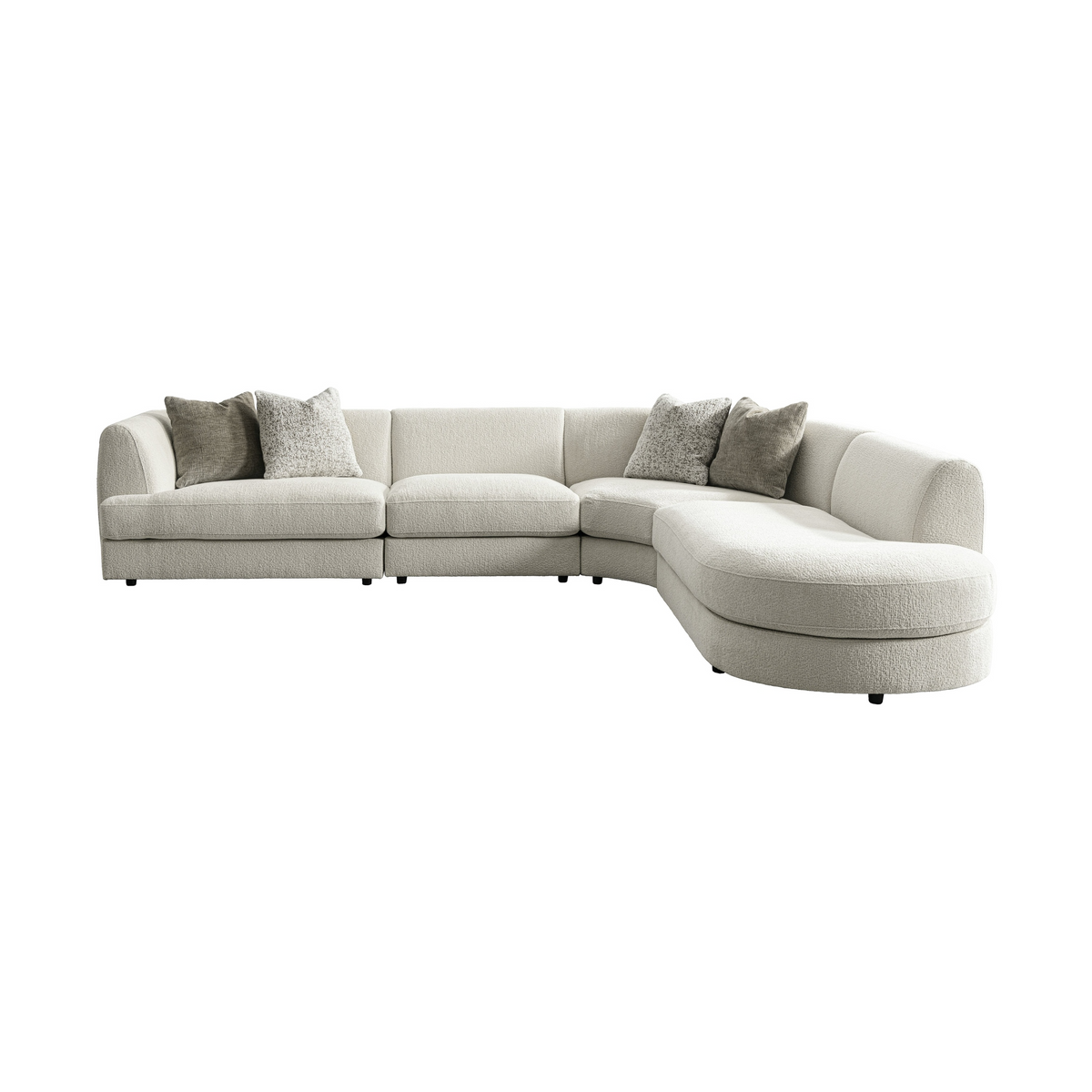 Sorenza Modular Sectional Sofa with Chaise – Ivory