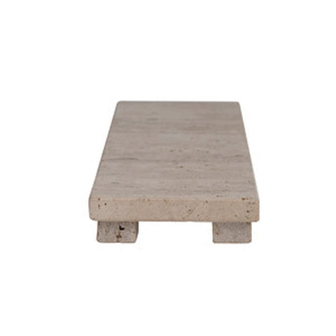 Travertine Footed Serving Board, Beige