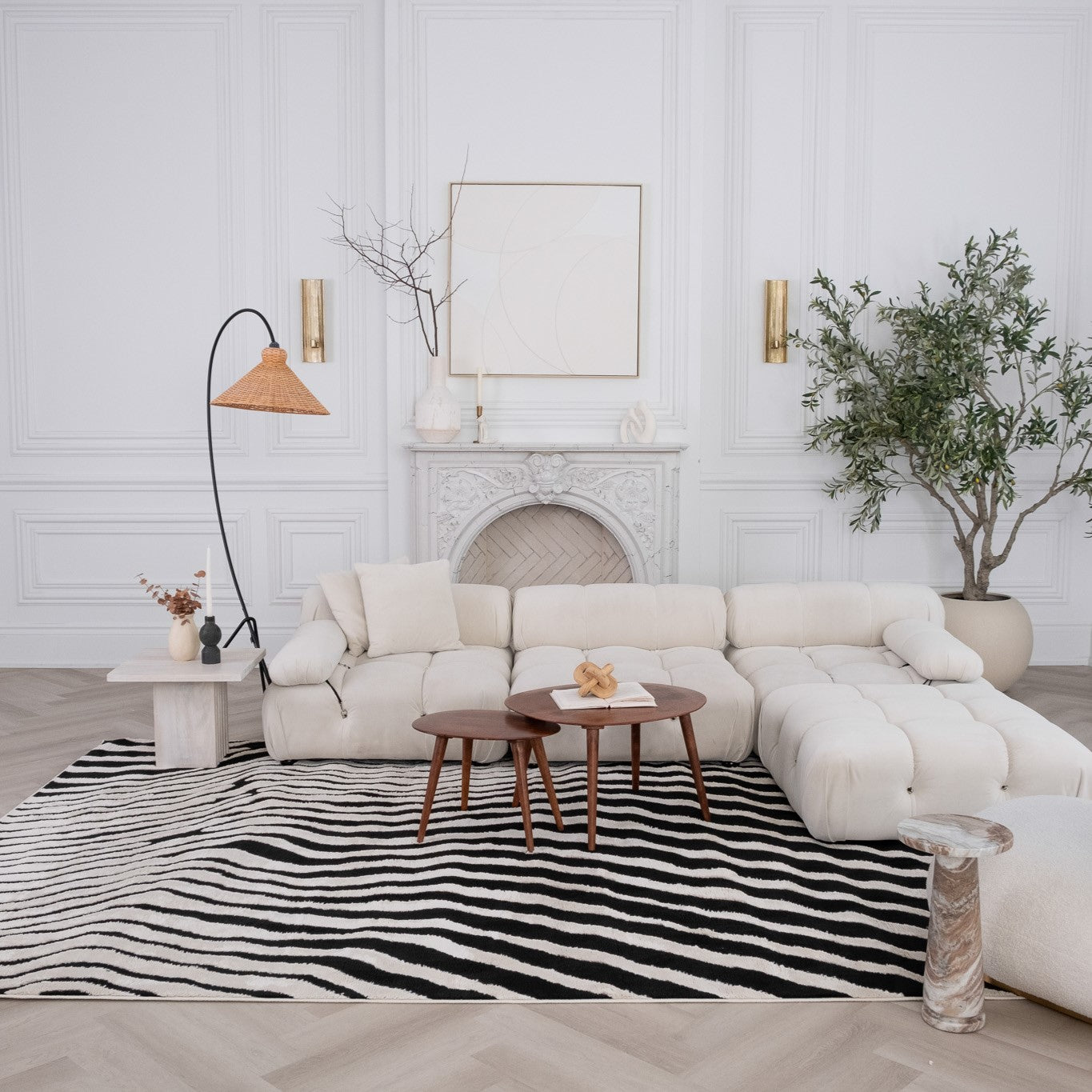 Terra Cream Medallion Vintage Area Rug