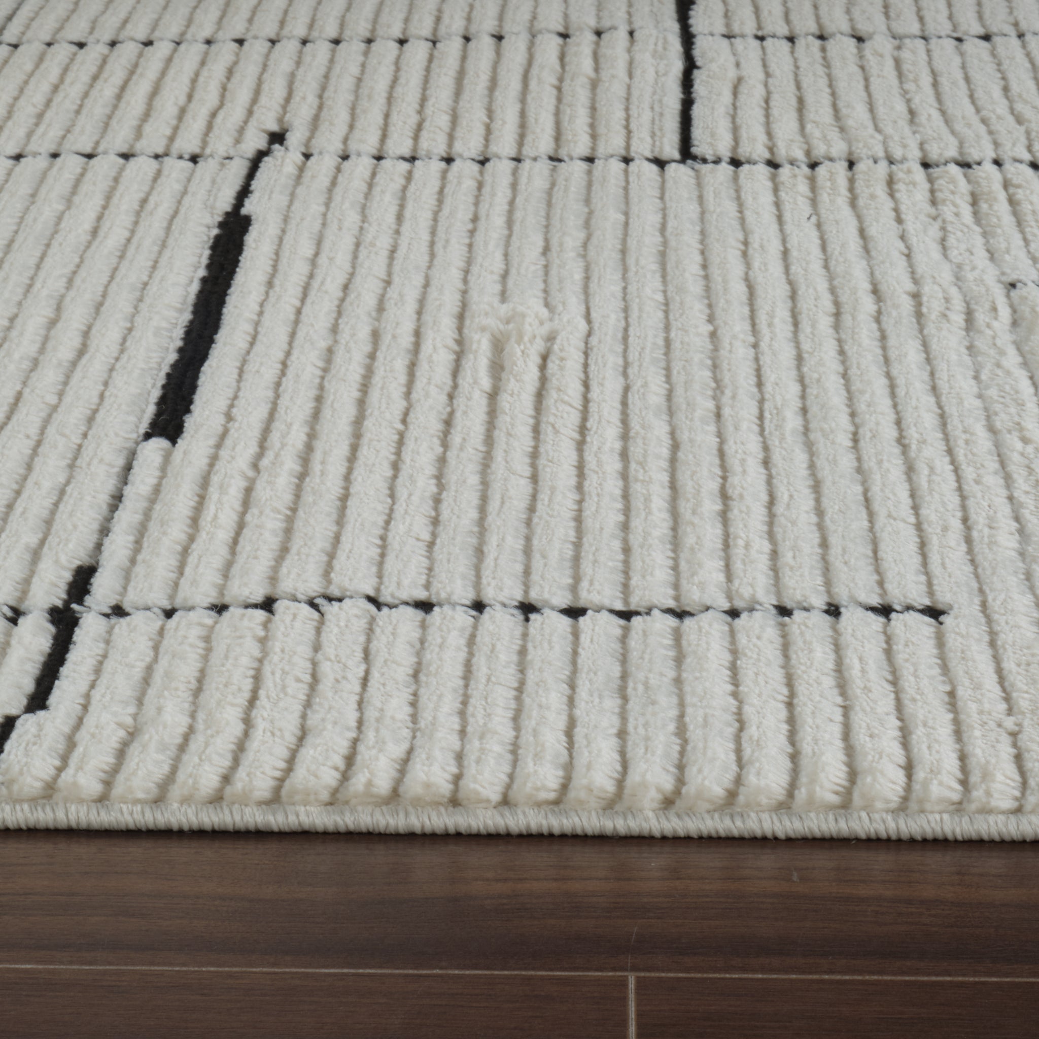 Terra Cream Modern Geometric Area Rug – 7' x 10'