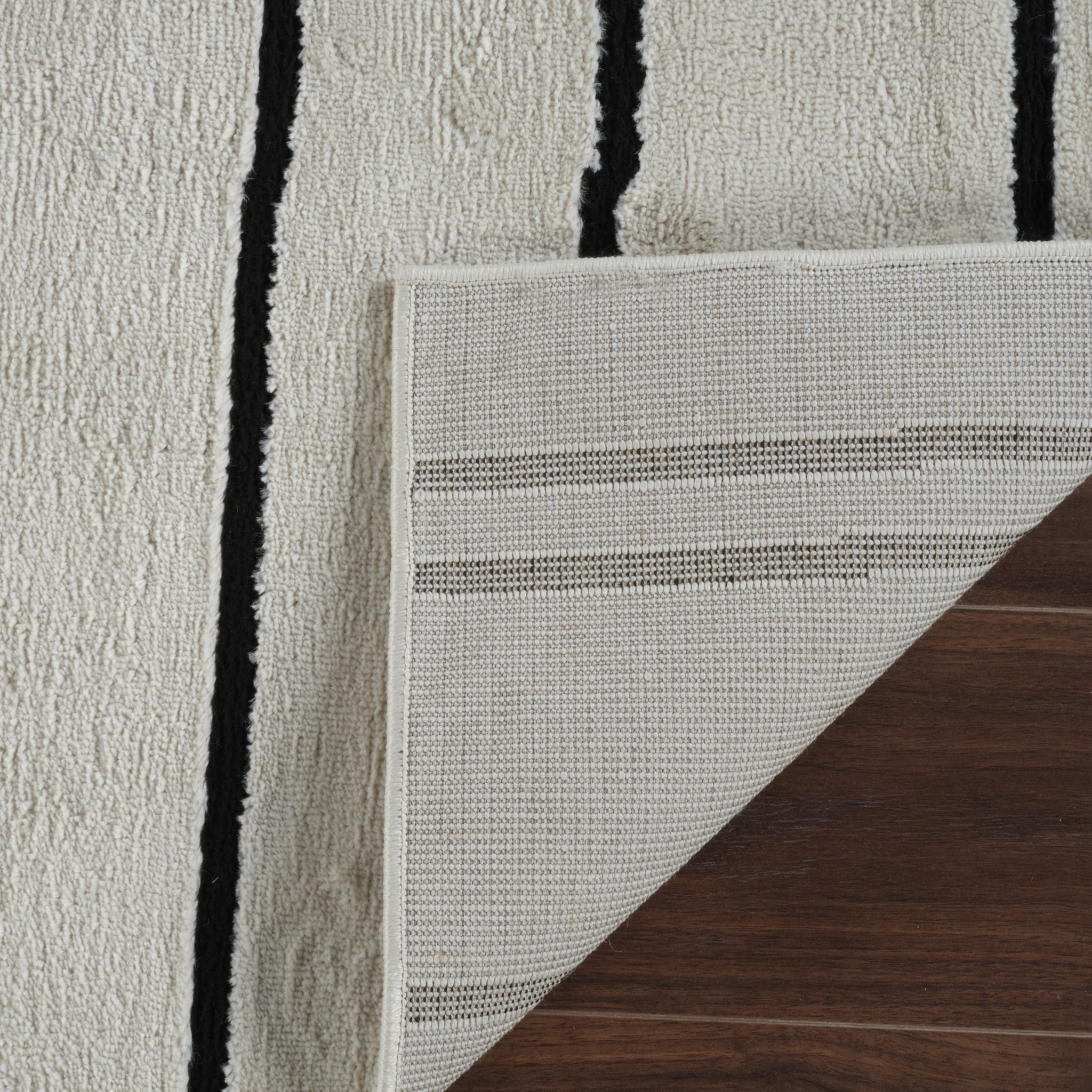Terra Cream Linear Stripe Rug – 5x8
