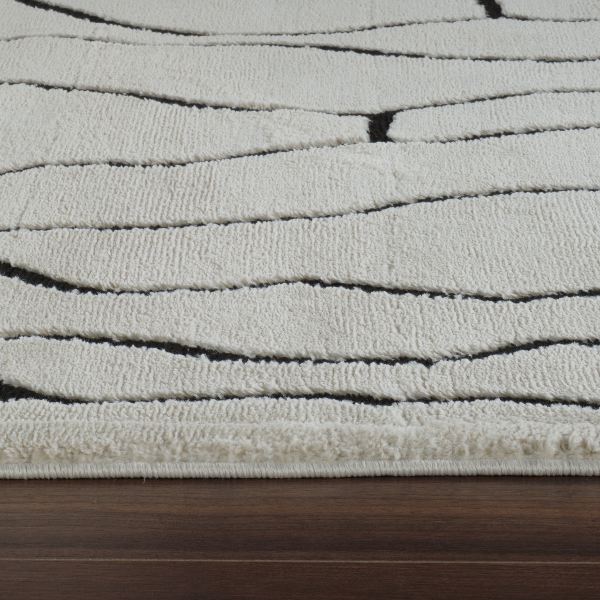 Terra Cream Modern Lattice Area Rug