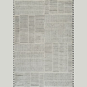 Terra Cream Abstract Striped Area Rug